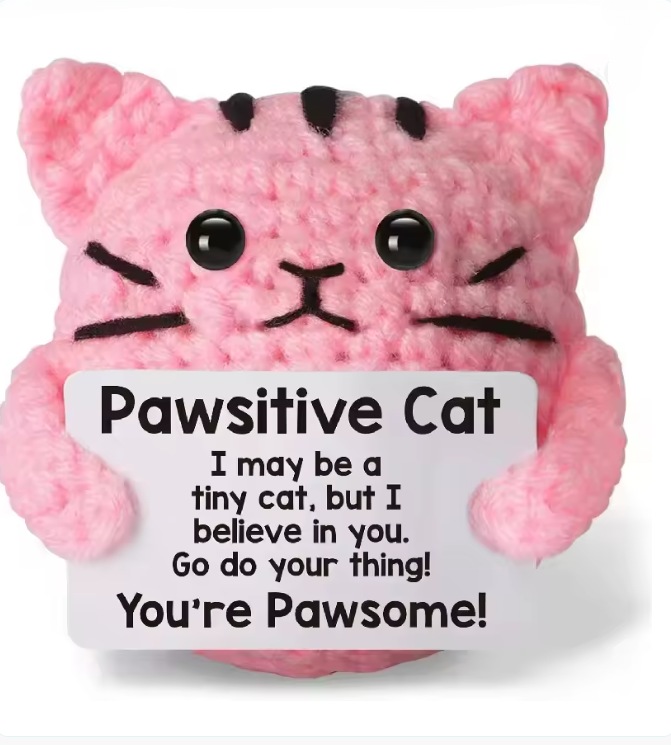 Pink Cat Crochet doll