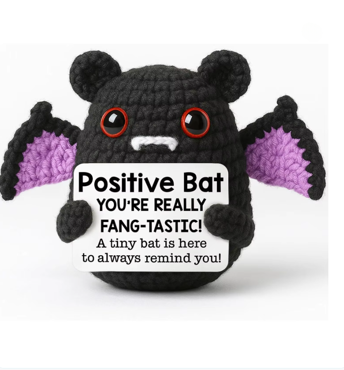 Positive Bat Crochet doll