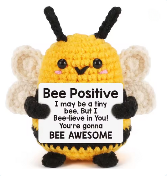 Positive Bee Crochet doll