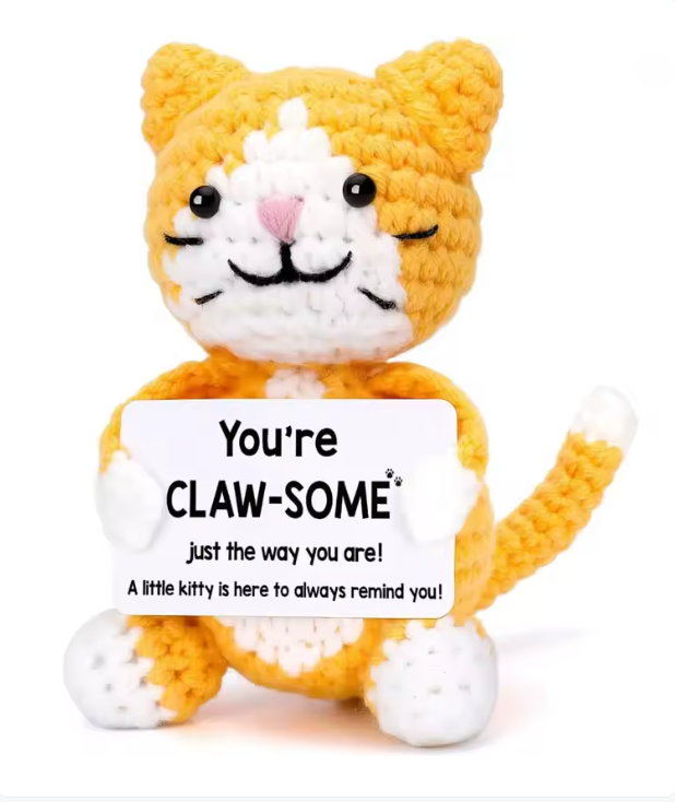 Positive Cat Crochet doll (2)