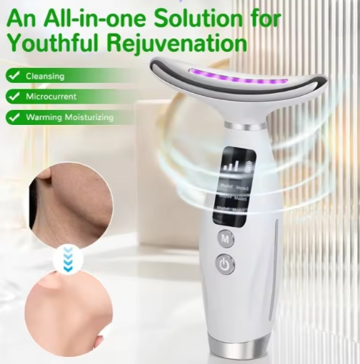 EMS 7-Color Facial & neck Beauty Device  — Microcurrent Massager