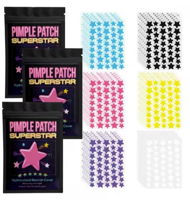 Superstar Pimple Patch — Cute Hydrocolloid Acne Stickers (Stars Edition)