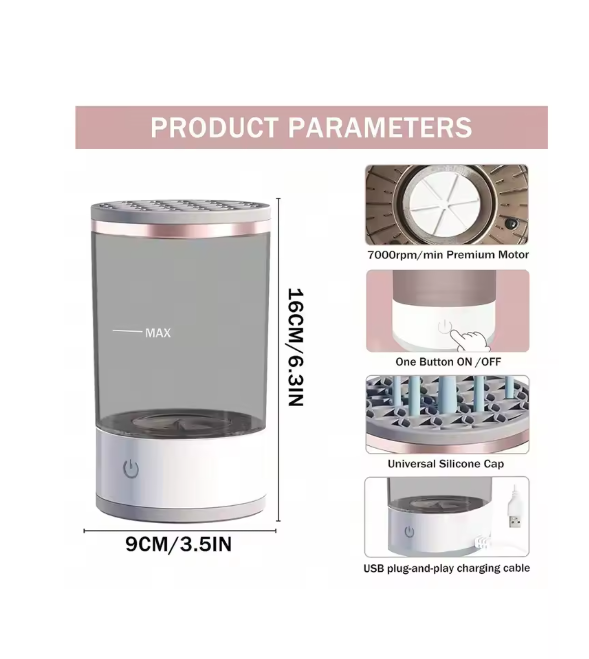 ProClean™ Electric Makeup Brush Cleaner Machine — Deep Clean in 10 Seconds